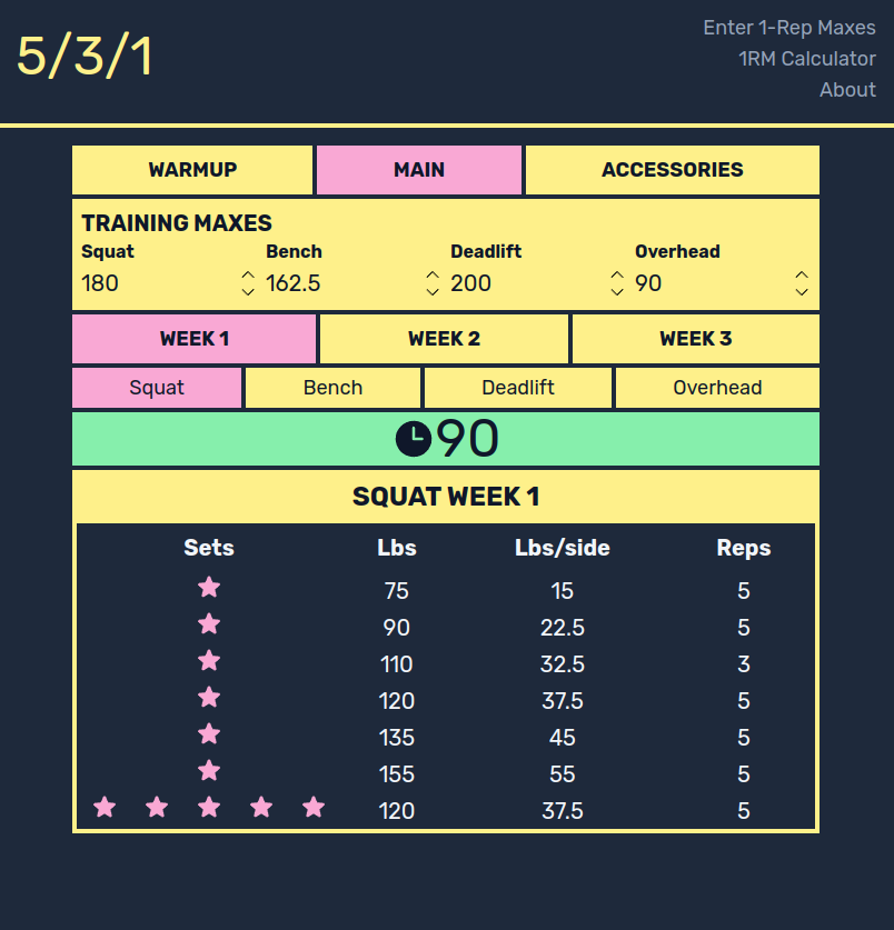 screenshot of project