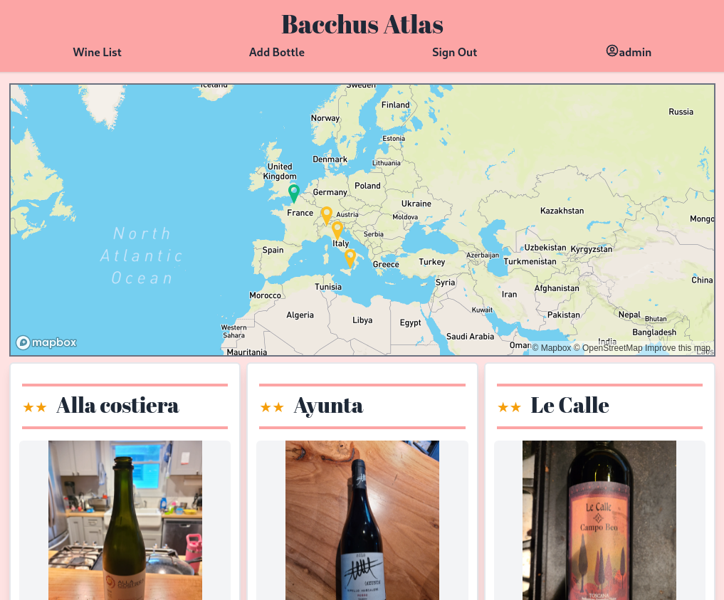 screenshot of project